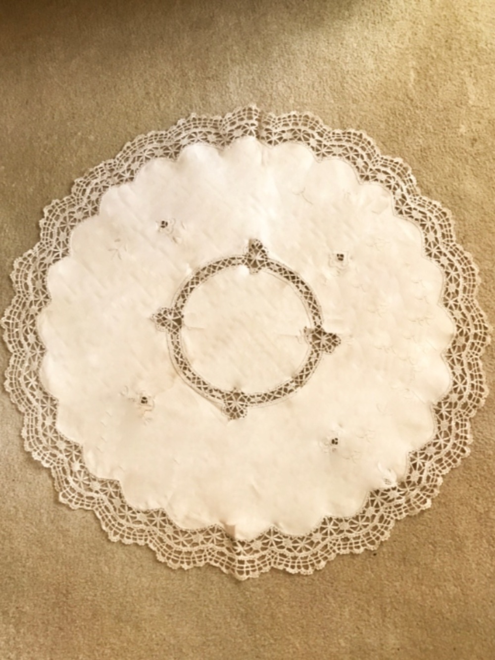 Vintage Lace Edged Doily
